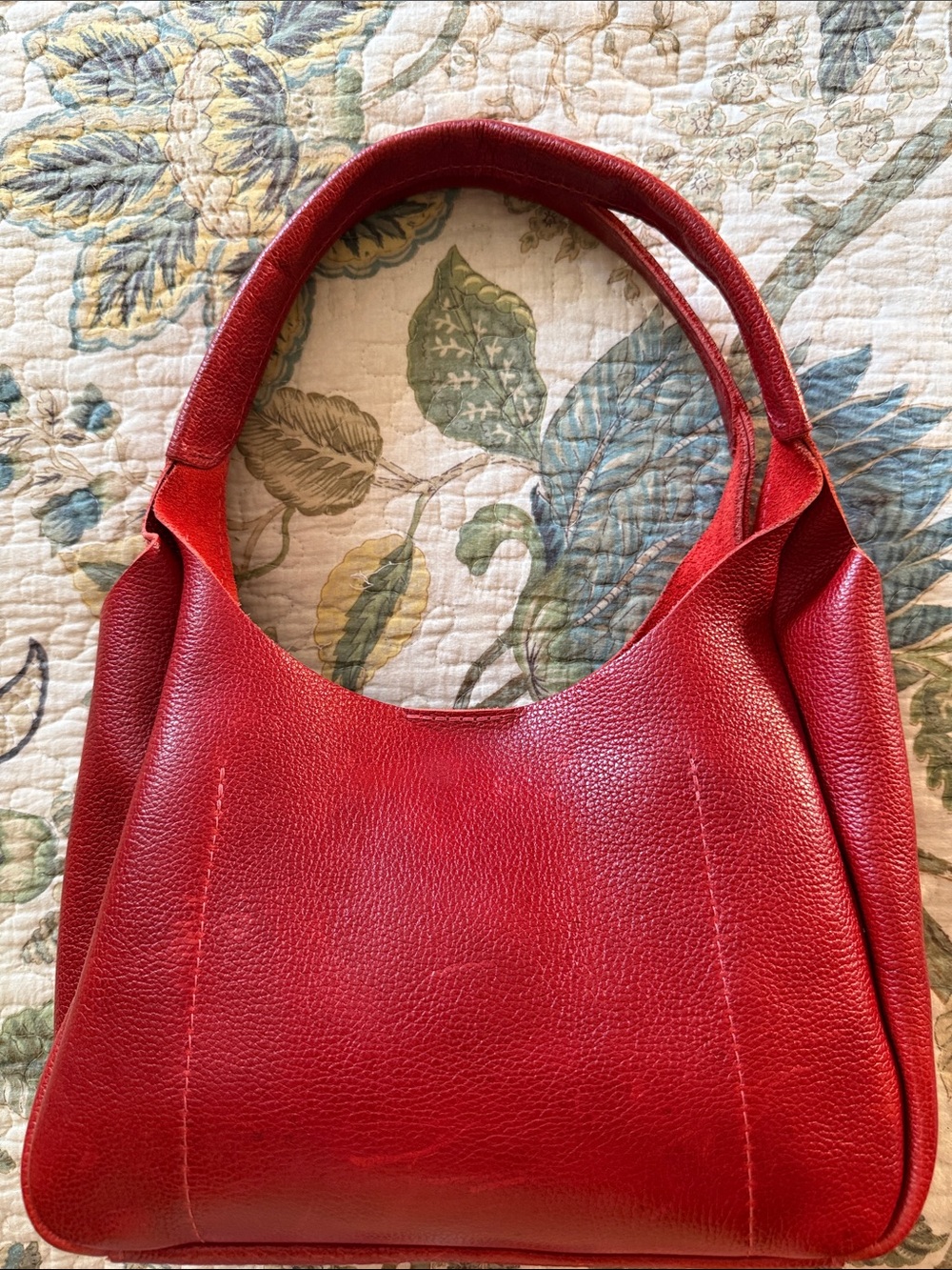 Portland Leather Goods Madison Shoulder Bag in Chili Red leather - Picture 2 of 5